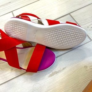 Cole Haan Grand Ambition sandal. Red/fuchsia.  Size 7.